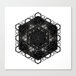 Huichol Hexagon  Canvas Print