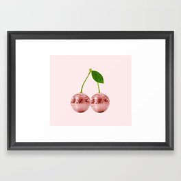 Disco Cherry Framed Art Print