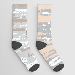 Grey brown Colors Gradient pattern.  light-grey, modern, decor, Society6 Socks