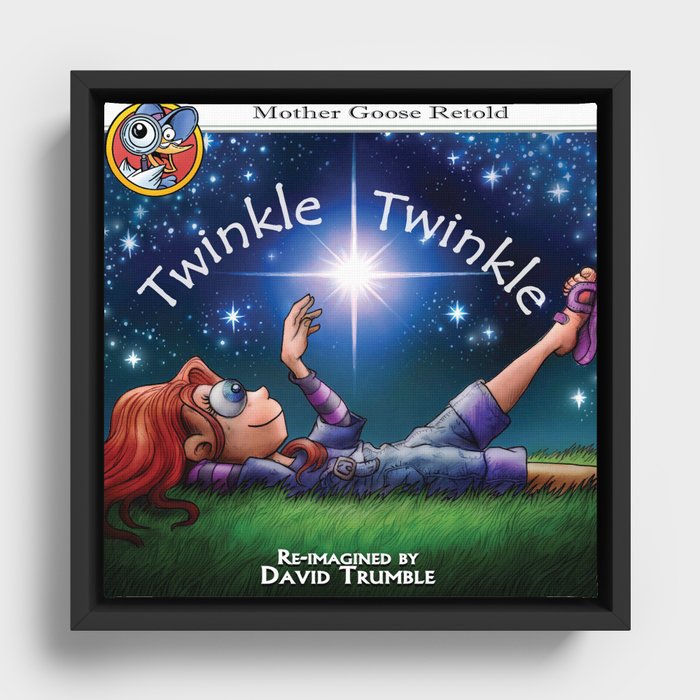 "Twinkle Twinkle" Framed Canvas