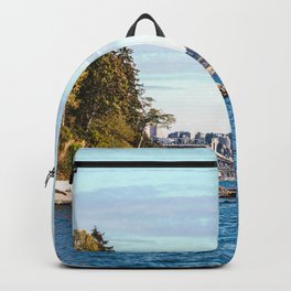 Airbrushzzzz Backpack | Colorful, Horizon, Skyline, Chill, Britishcolumbia, Vancity, Vancouver, Ocean, Beach, Vibrant 