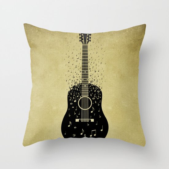 Musical ascension Throw Pillow