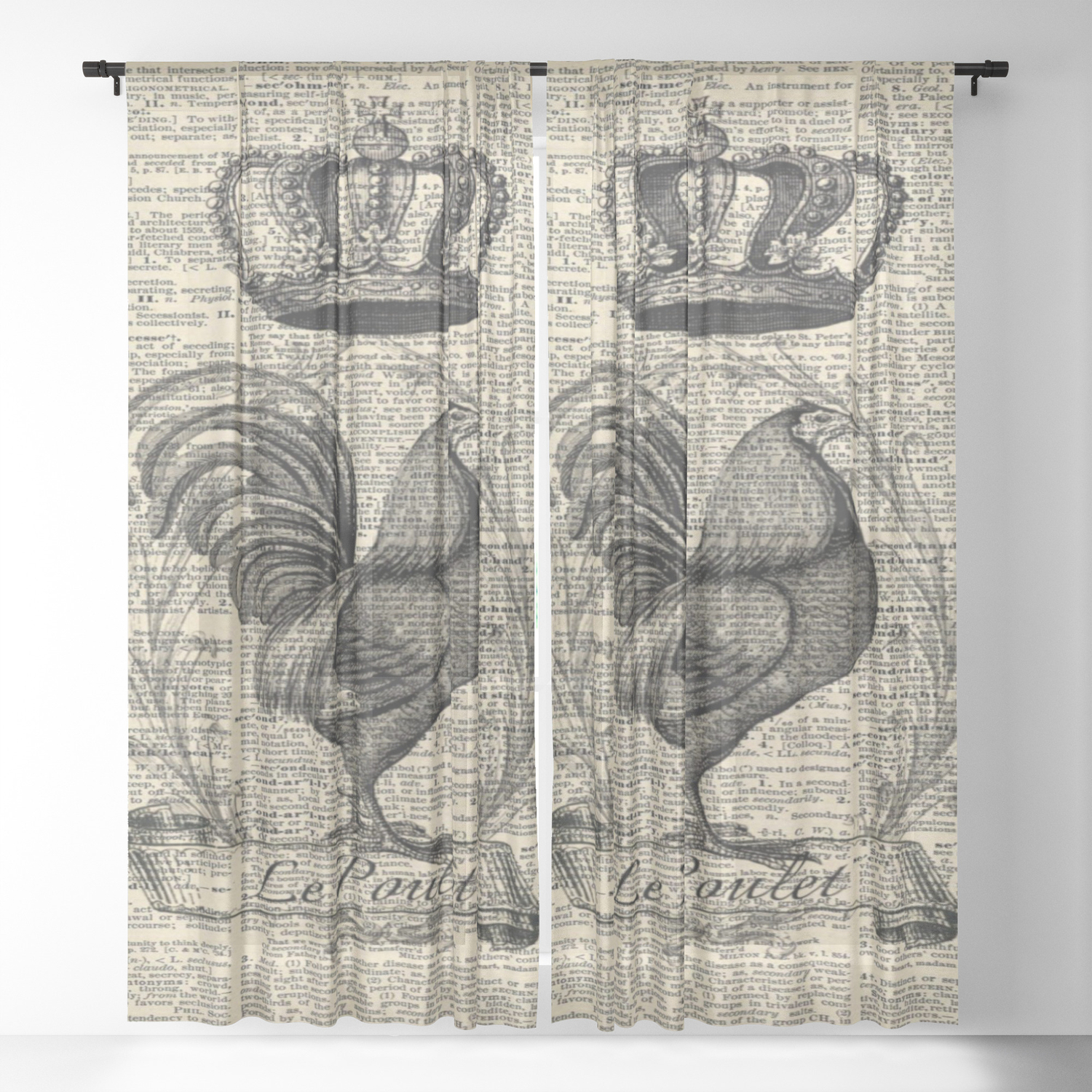western country french chicken kitchen art farmhouse rooster ...