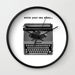 write your own story Wall Clock