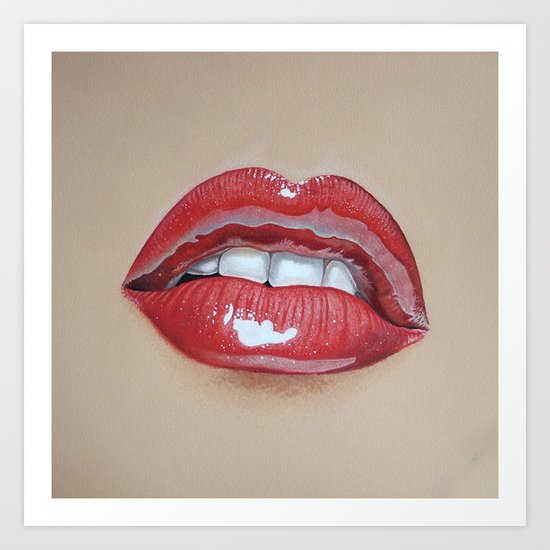 Lips 01 Art Print