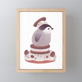 Cookie & cream & penguin Framed Mini Art Print