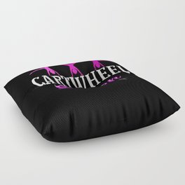 Cartwheel Gymnastic Cartwheeling Athletes Gymnast Floor Pillow