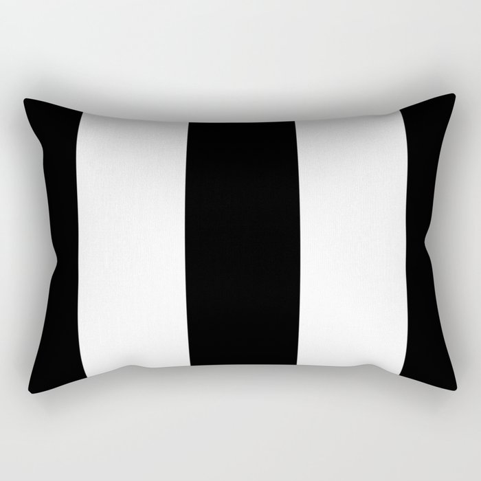 Black and white stripe Rectangular Pillow