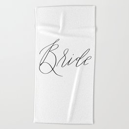 Lettered Bride Beach Towel