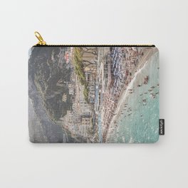 Amalfi Coast Landscape Nature Print | Summer Holiday In Italy Travel Photography Art | Amalfi Village Beach In Soft Colors Photo Carry-All Pouch