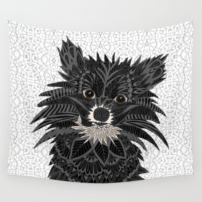 Pomeranian Puppy 2016 Wall Tapestry