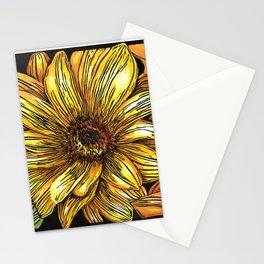 Yellow Daisy Stationery Cards
