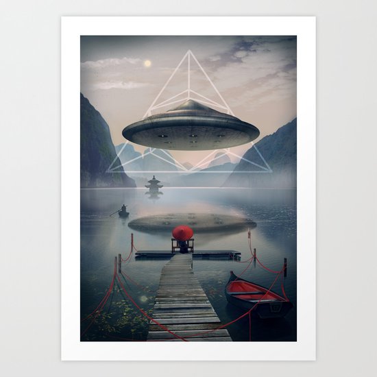 the calm Art Print