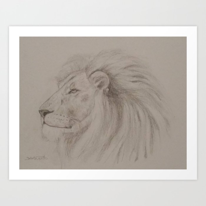 lion head side profile