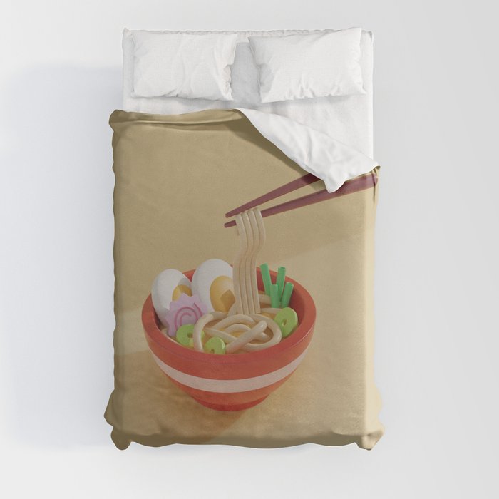 Ramen bowl Duvet Cover