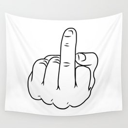 Middle Finger 1 Wall Tapestry