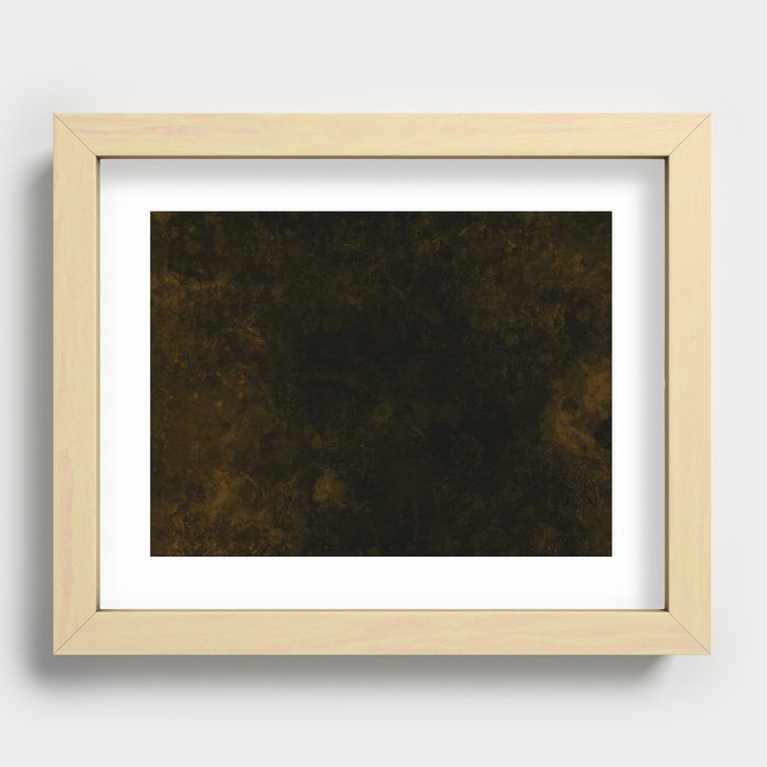 Dark brown  Recessed Framed Print