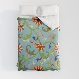 Chinese Floral Pattern 12 Duvet Cover