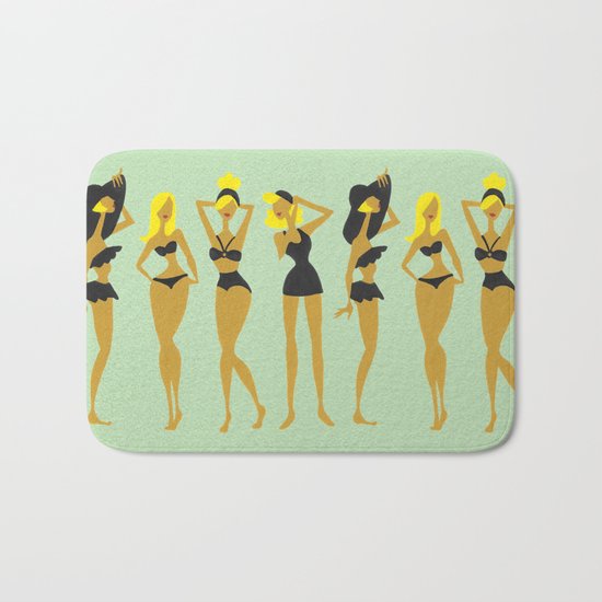 Blonde Bombshells Bath Mat