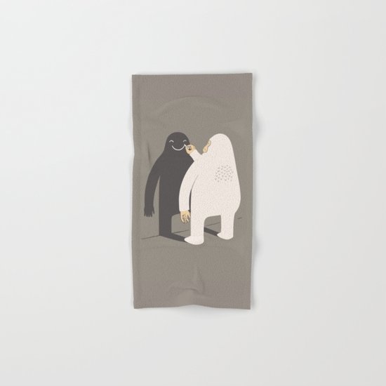 Smile my shadow Hand & Bath Towel