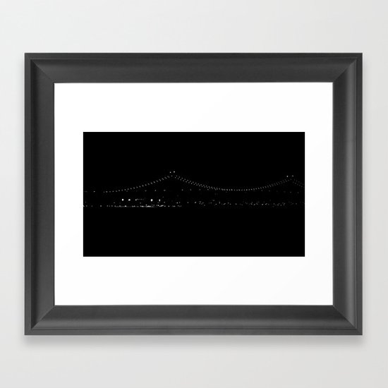Night Pearls Framed Art Print