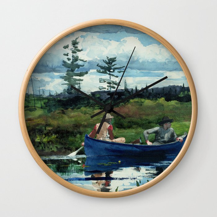 Winslow Homer - The Blue Boat, 1892 Wall Clock