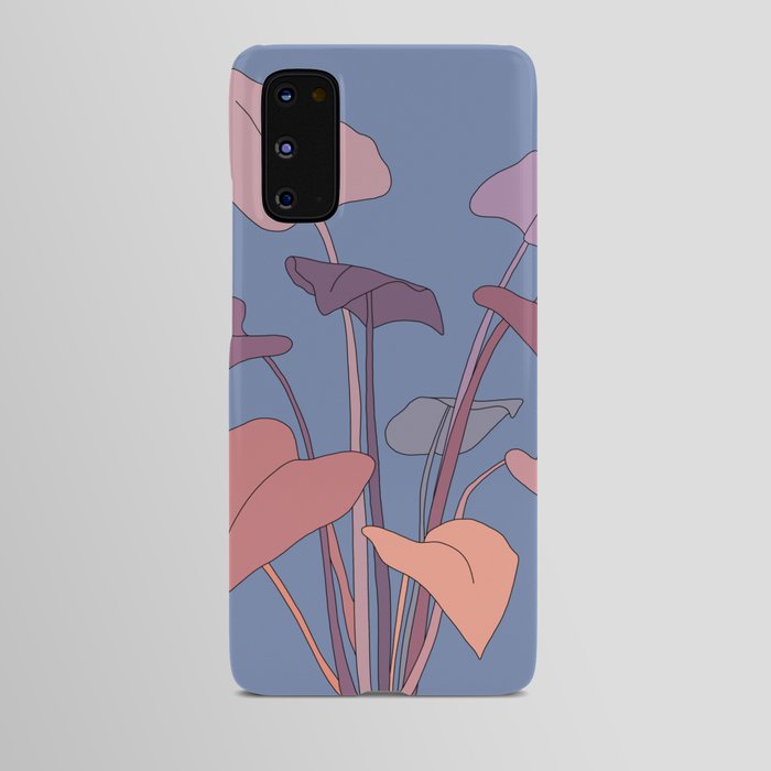 PASTEL FLOWER LEAVES Android Case