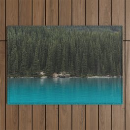 Forest Lake Landscape Photo Outdoor Rug