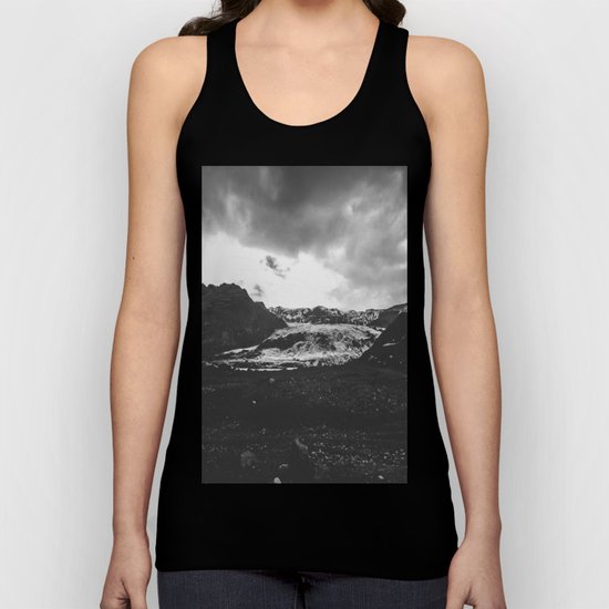 Ice giant - black and white landscape photography Unisex Tank Top