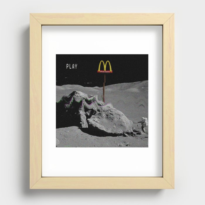 Mcdonalds aesthetic vhs Recessed Framed Print