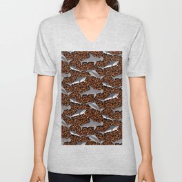 Lava Sharks V Neck T Shirt