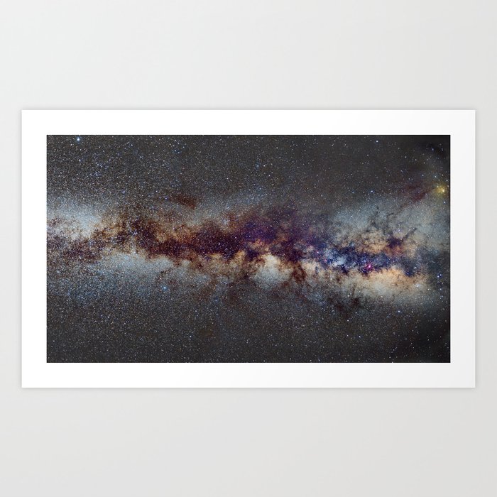 The Milky Way: from Scorpio, Antares and Sagitarius to Scutum and Cygnus Art Print