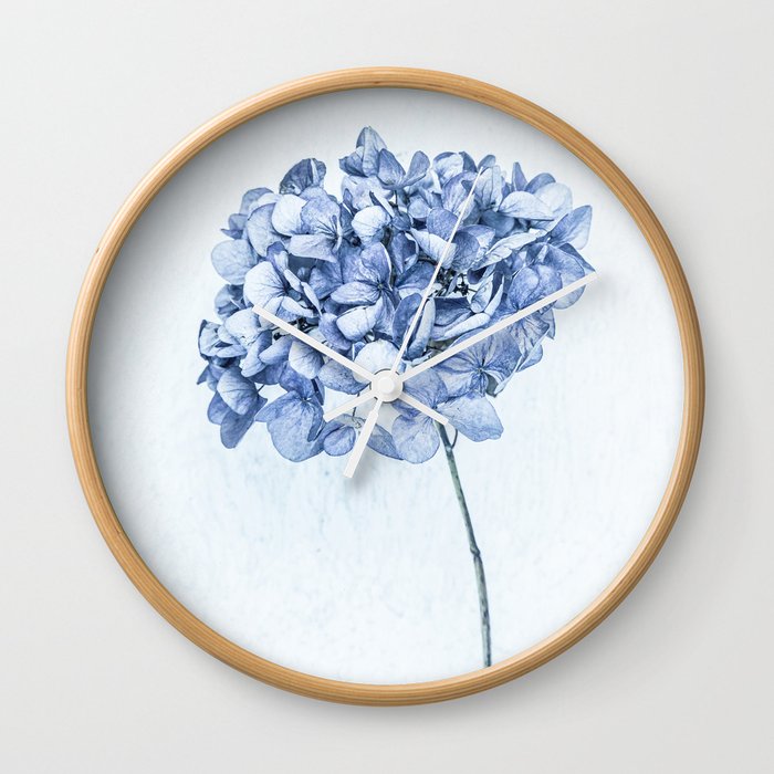Hydrangea Blue 2 Wall Clock