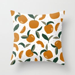 Fun clementines Throw Pillow