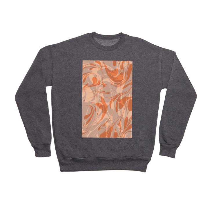 Liquify Orange/Grey Crewneck Sweatshirt