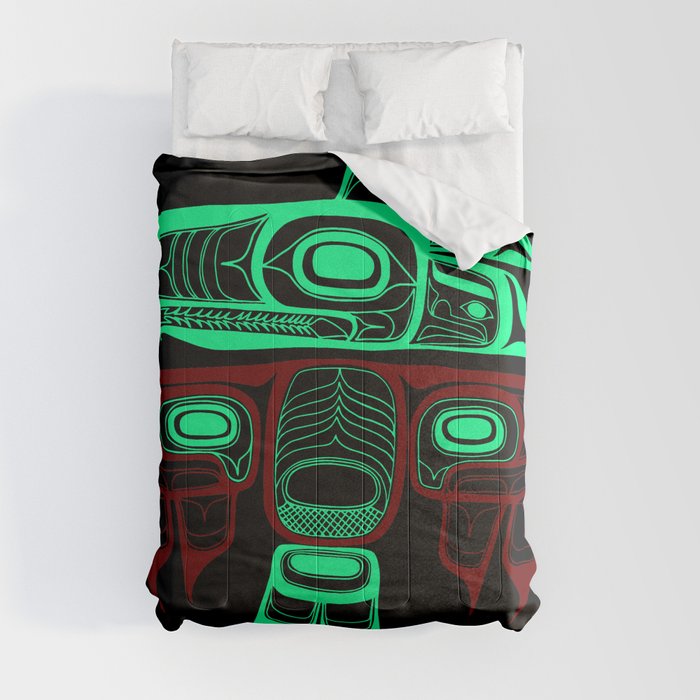 Native American style Tlingit Thunderbird Comforter