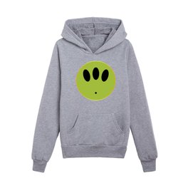 Alien Smile Face Button Isolated Kids Pullover Hoodies