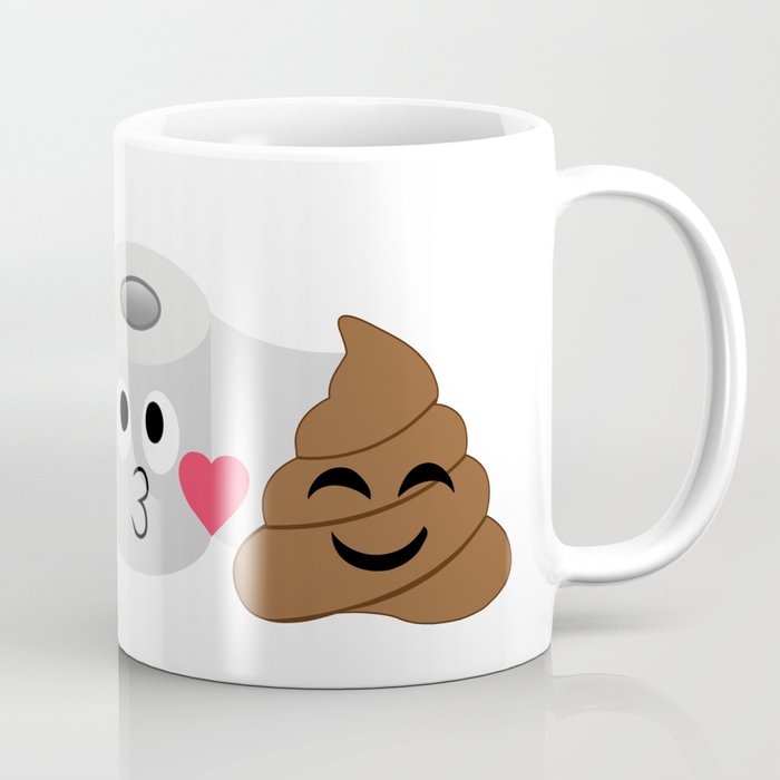 Toilet tissue and poop emoji friends forever Coffee Mug