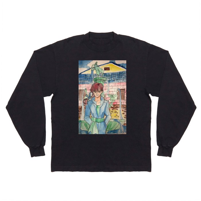 Daedalus in Fountain Square Long Sleeve T Shirt