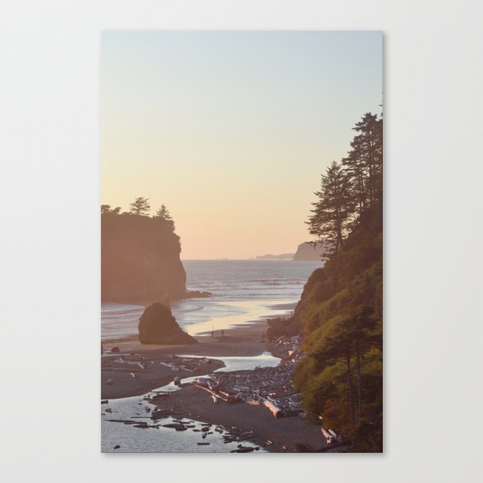 Ruby Beach Washington Sunset Pacific Ocean Coastal Landscape Northwest Explore Adventure Travel Outdoors Canvas Print