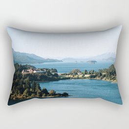 Argentina Photography - Huge Lake Surrounded By Tall Mountains Rectangular Pillow