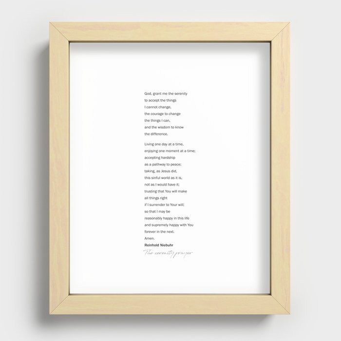 Recessed Framed Print