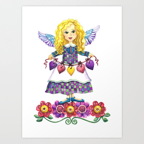 Angel Love Art Print
