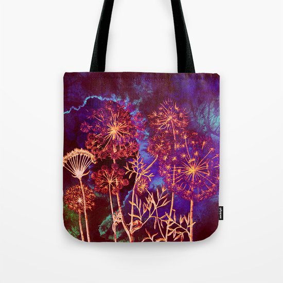 dandelions in the storm Tote Bag