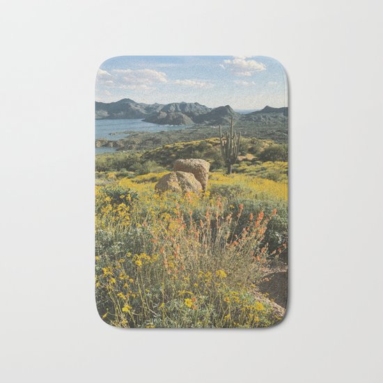 Arizona Spring Mountain Bloom Bath Mat