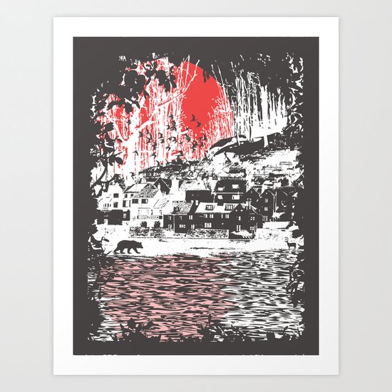 Cosmic Winter - Dark Art Print