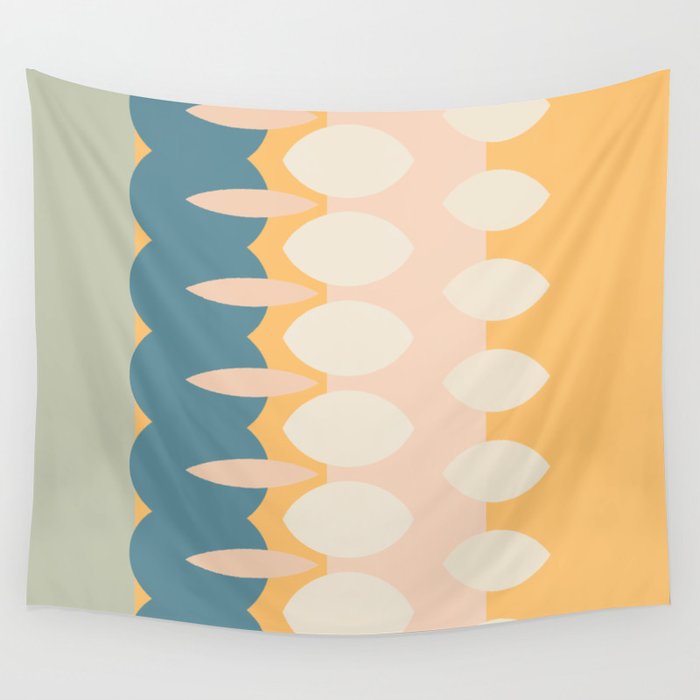 Abstract Geometric Artwork 01 Color 02 Wall Tapestry