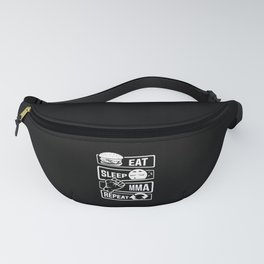 Eat Sleep MMA Repeat - Mixed Martial Arts Fighter Fanny Pack