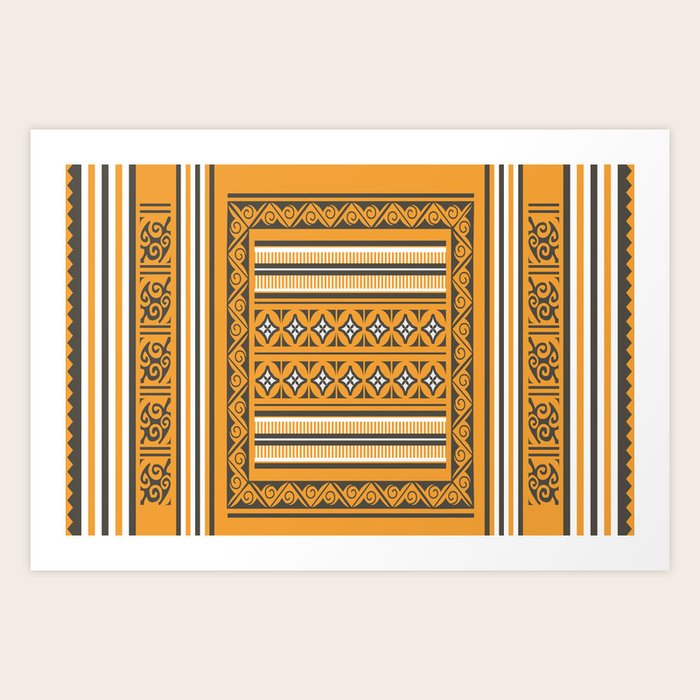 Maldivian Traditional Mat Art Print by Arcturus Society6