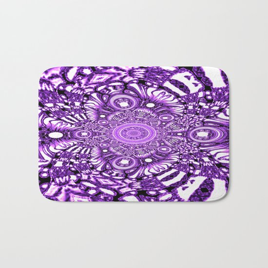 Precisely Abstract (Purple) Bath Mat